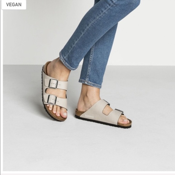 Birkenstock Shoes - Women’s Birkenstock Arizona Vegan Birko : Stone